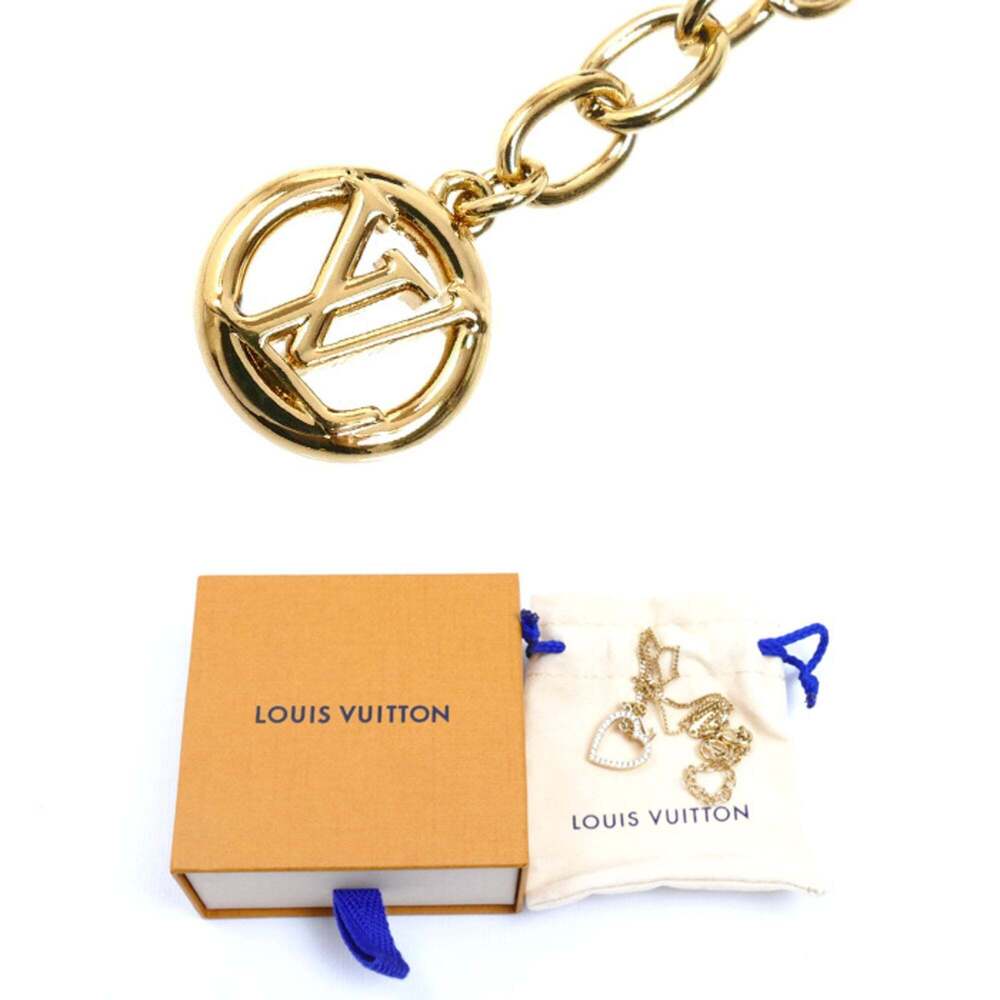 LOUIS VUITTON Gold Heart Necklace - Picture 6 of 6